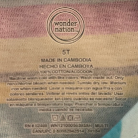 Wonder Nation Summer Dress in size 5T is NWOT- lil cap sleeves - Picture 6 of 9